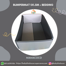 Gambar Mamacoco Bumpermat grande greyscale + bedding