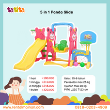 Gambar Labeille Panda 5 in 1 slide & swing grow activity