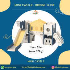 Gambar Mini castle Mini castle bridge and slide