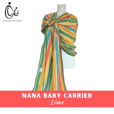 Sewa Nana Baby Carrier Lime Indonesian Sling Library