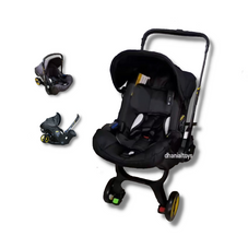 Gambar Kuru Baby stroller evo 2 in 1 black
