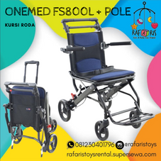 Gambar Onemed  Kursi roda traveling fs 800 l with pole