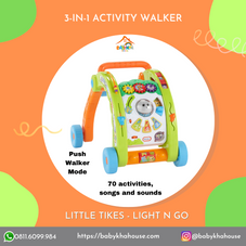 Gambar Little tikes - light n go  push walker / activity walker 3-in-1