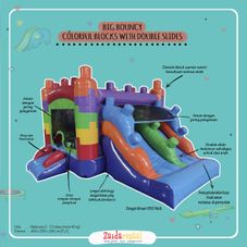 Gambar Nb Colourfull blocks lego with double slide bouncy