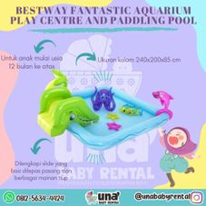 Gambar Bestway Kolam biru tema laut