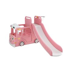 Gambar Happy play bus tayo Happy play prosotan bus 2 in 1 pink