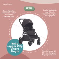Gambar Baby jogger City select single stroller