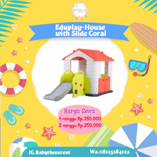 Gambar Eduplay Playhouse and slide