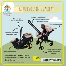 Gambar Kuru  Evo 2 in 1 carseat stroller