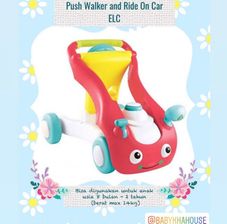 Gambar Elc Push walker ride on car 3 in 1