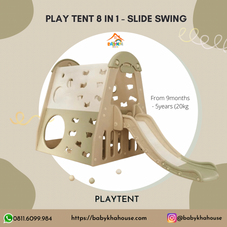 Gambar Playtent Play tent 8 in 1 - slide and swing