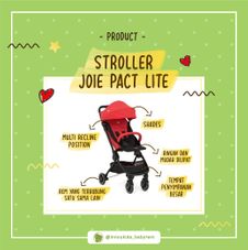 Gambar Joie Pact and lite stroller