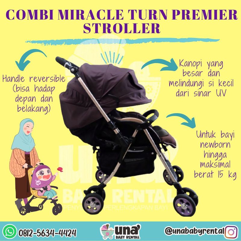 Sewa combi - Stroller Combi miracle 