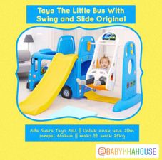 Gambar Yaya tayo Original tayo the little bus with slide and swing