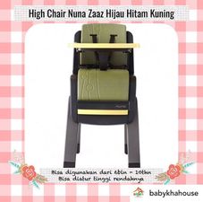 Gambar Nuna High chair nuna zaaz black yellow green