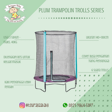 Gambar Plum Trampolin 4.5 feet trolls series