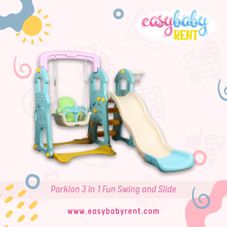 Gambar Parklon 3 in 1 fun swing and slide