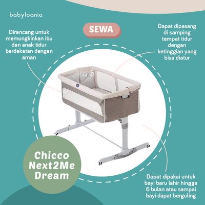 Sewa Chicco Next2Me Dream Babyloania Sewa Perlengkapan