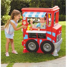 Gambar Little tikes 2 in 1 food truck kitchen with working cash register