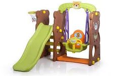 Gambar Tobebe Bear slide and swing