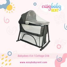 Gambar Babydoes 4 in 1 cottage crib