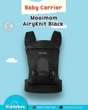 Gambar Mooimom - Gendongan bayi - mooimom airyknit black