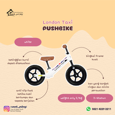 Gambar London taxi Push bike putih