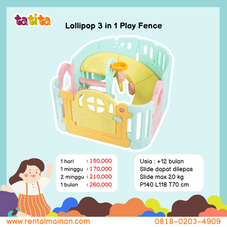 Gambar Yaya 3 in 1 lollipop spiral slide fence