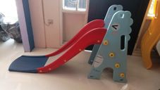 Gambar Dino Slide biru