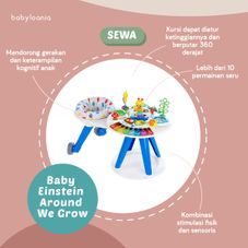 Gambar Baby einstein Around we grow 4-in-1 walk around discovery activity center table