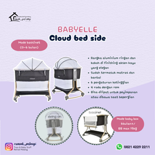 Gambar Babyelle Cloud bedside grey (3)