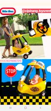 Gambar Little tikes Cozy coupe taxi yellow