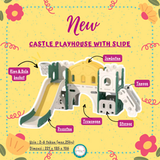 Gambar Happy play Castle playhouse with slide