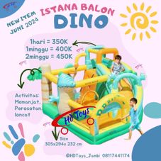 Gambar Istana balon Besar 03 (dino)